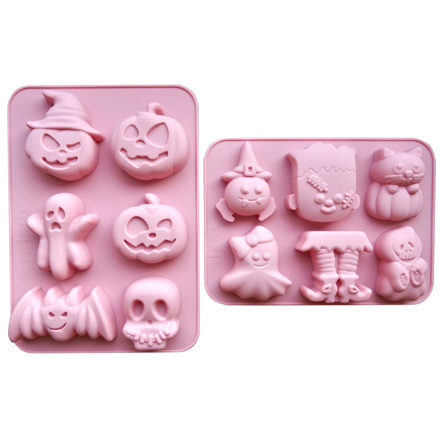 6-Cavity Halloween Silicone Molds (2 Pack)