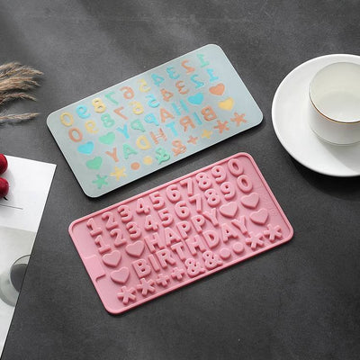 Happy Birthday Silicone Mold and Cupcake Silicone Mold Bundle