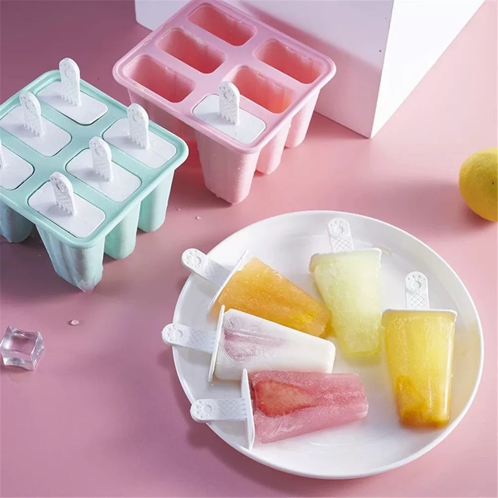 Waybesty 10 Cavities Homemade Popsicle Molds Shapes, Food