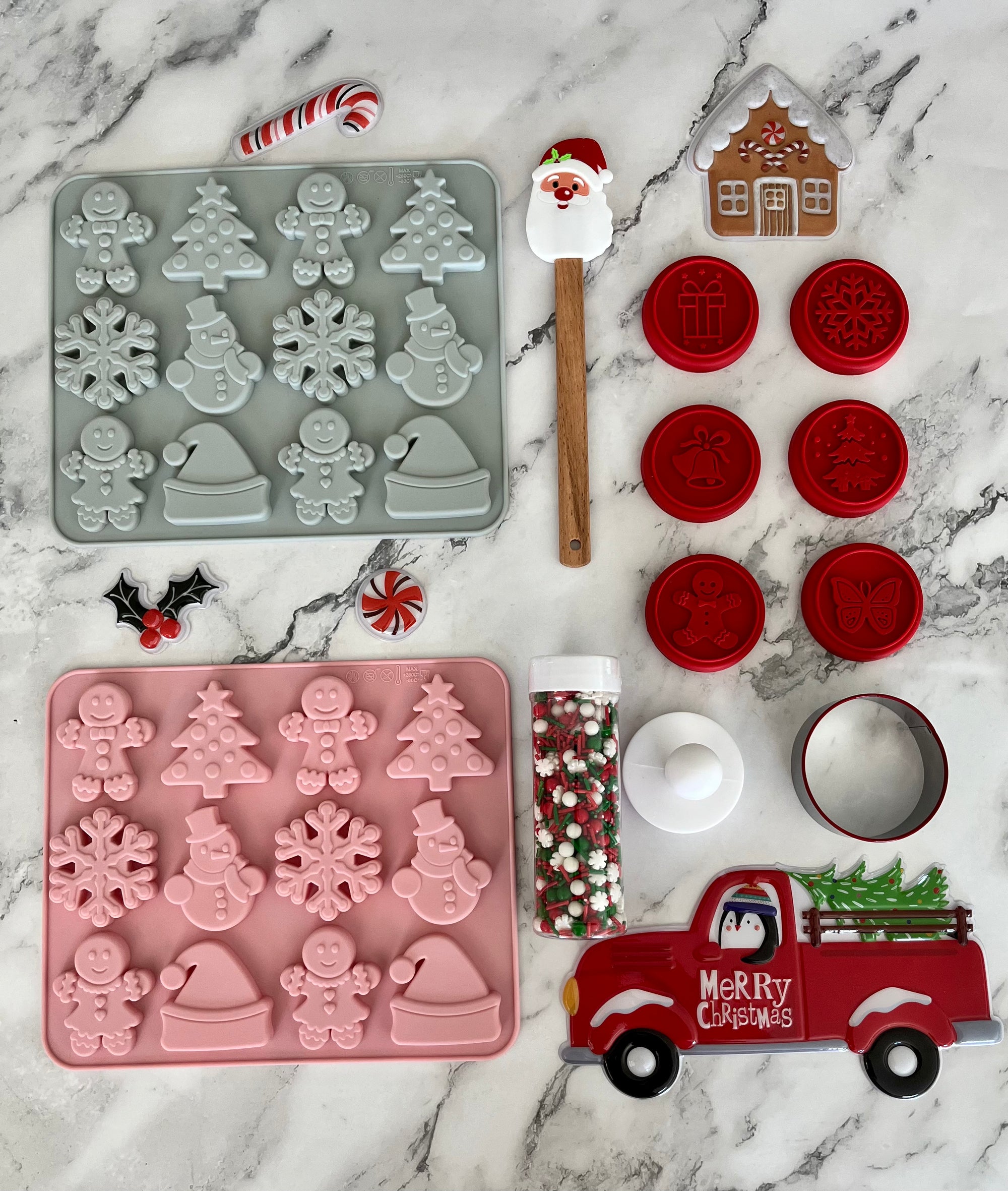 Assorted Snowflake Silicone Mold (3 Cavity)
